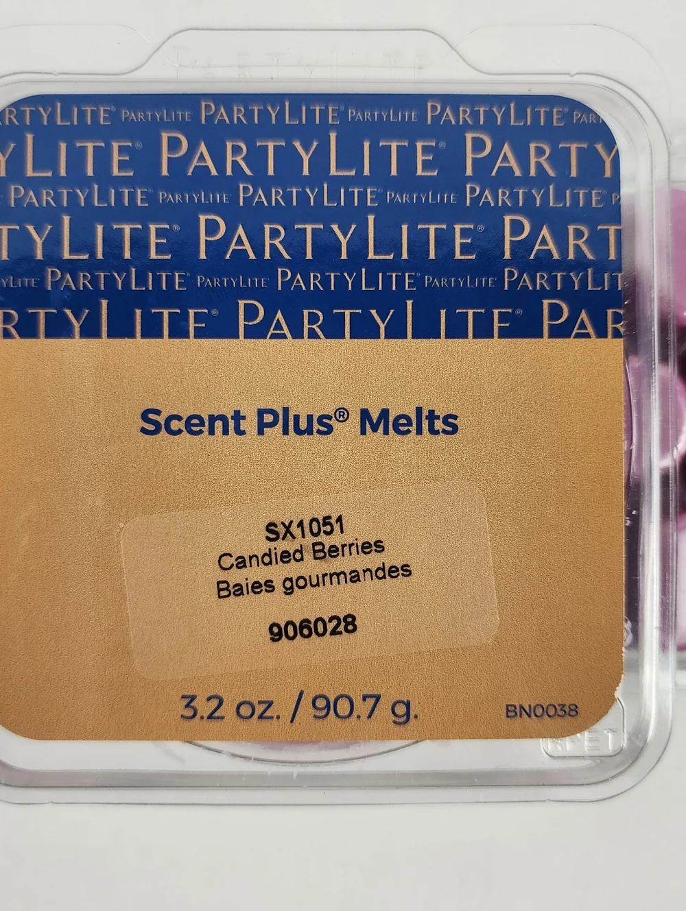 PartyLite Candied Berries Wax Melts Purple Scent Plus (3) Pack Bundle - Picture 3 of 4